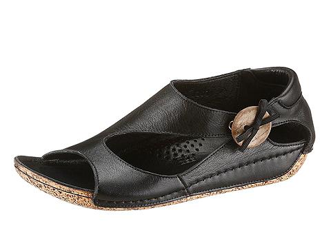 Hush Puppies Sandale aus Leder mit verstellbarem Gummizug Hush Puppies Sandale aus Leder mit verstellbarem Gummizug
