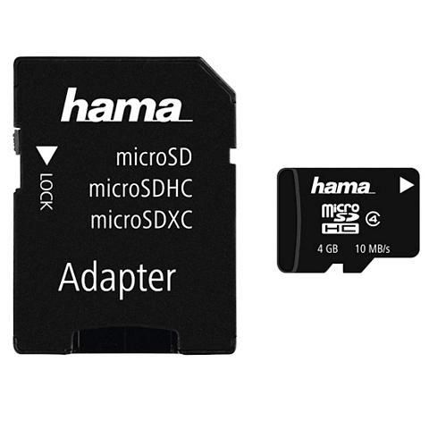 Hama microSDHC 4GB Class 4 + Adapter / Foto