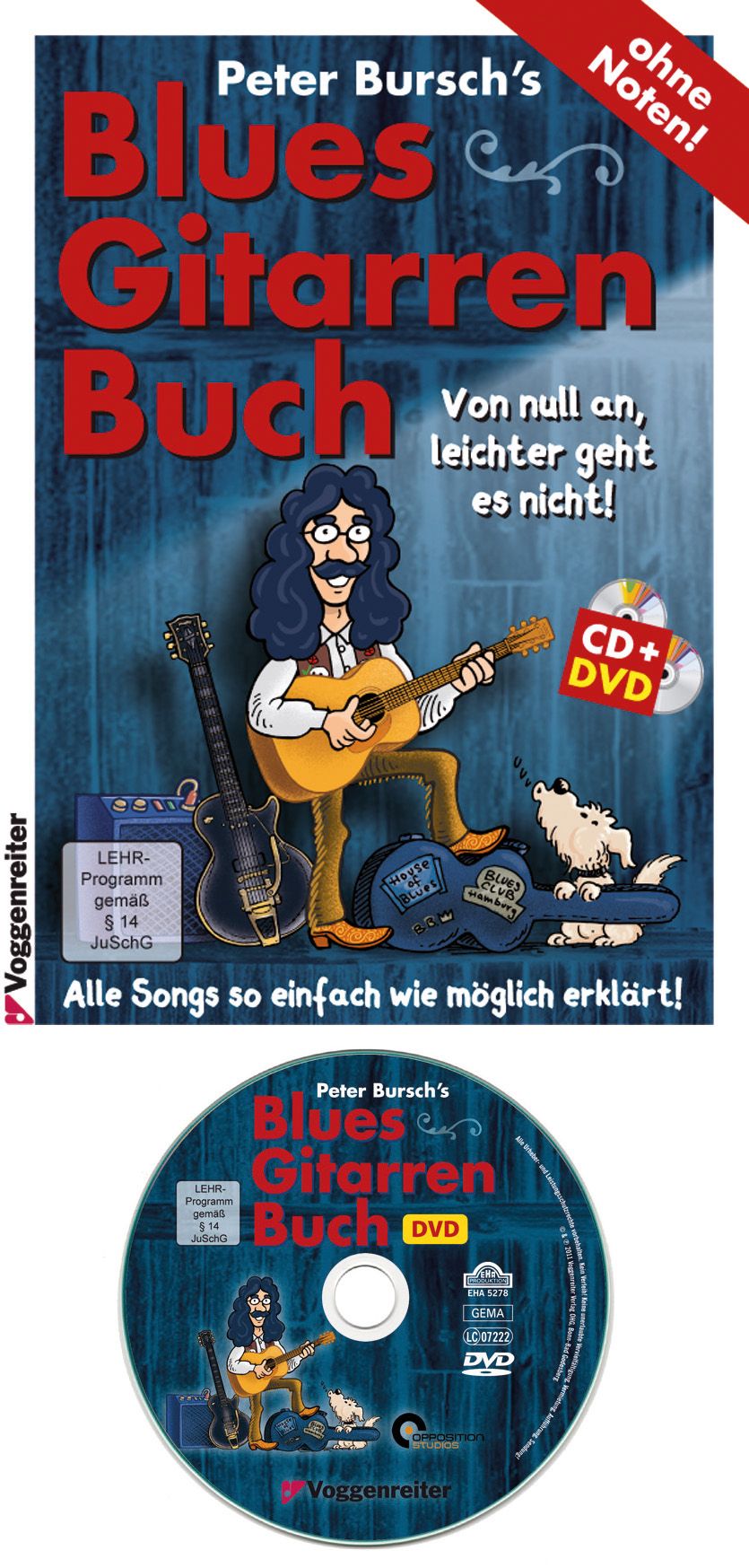 VOGGENREITER Voggenreiter Gitarre lernen mit Peter Bursch, »Blues-Gitarrenbuch«