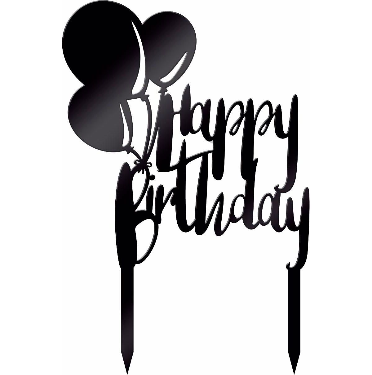 Tortenstecker Happy Birthday 01 20 30 cm