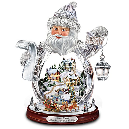 Thomas Kinkade 'Santa Claus Is On His Way' Figurine