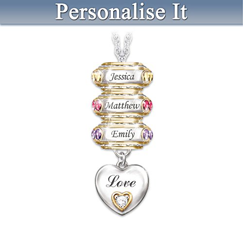 'Forever In A Mother's Heart' Personalised Pendant