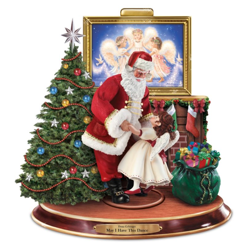 Dona Gelsinger Dancing Santa Sculpture