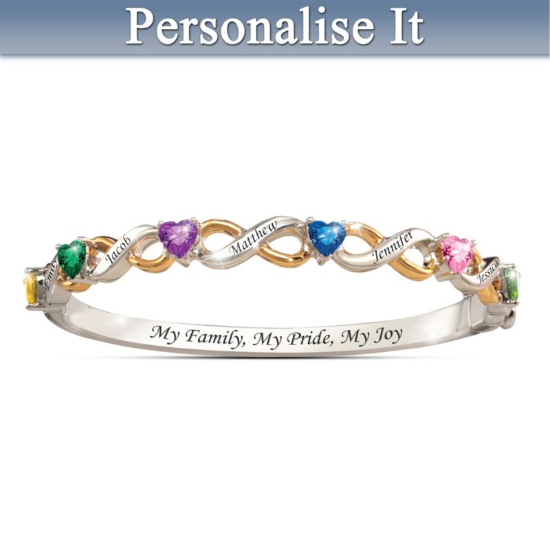 mother daughter birthstone bracelet