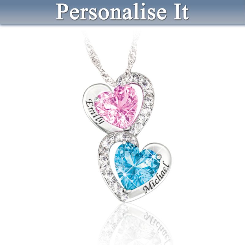 "Every Beat Of My Heart" Personalised Birthstone Necklace