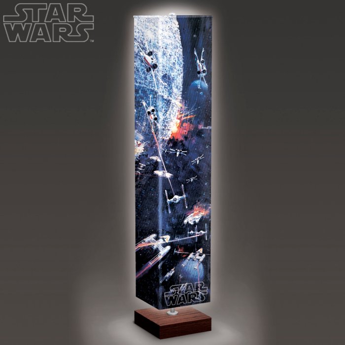 Star Wars Battle Of The Death Star Four Sided Art Floor Lamp