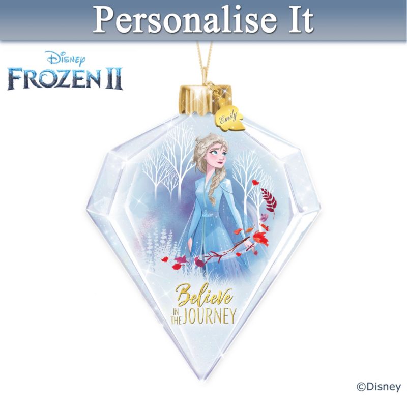 Disney "Believe In The Journey" Elsa Personalised Ornament