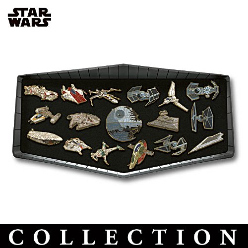 STAR WARS 24K Gold-Plated Galactic Pins Collection