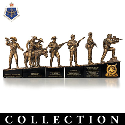 Spirit of ANZAC Cold-Cast Bronze Figurines Collection