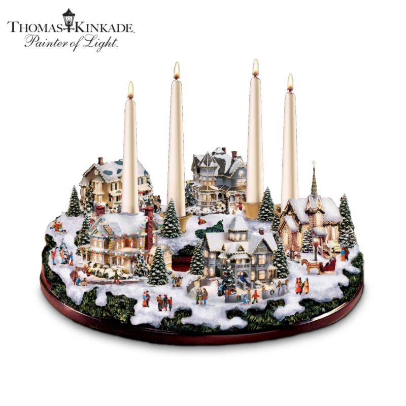 Christmas Table Décor with Illumination and Sparkle