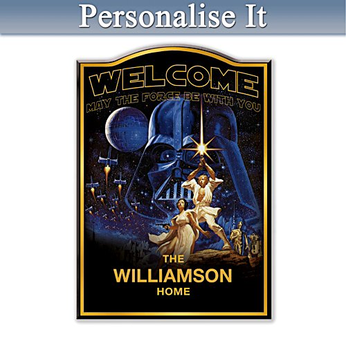 Star Wars Personalised Welcome Sign