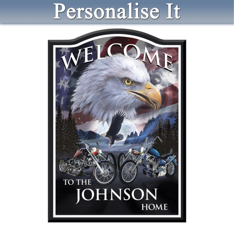 Ride Hard, Live Free Welcome Sign