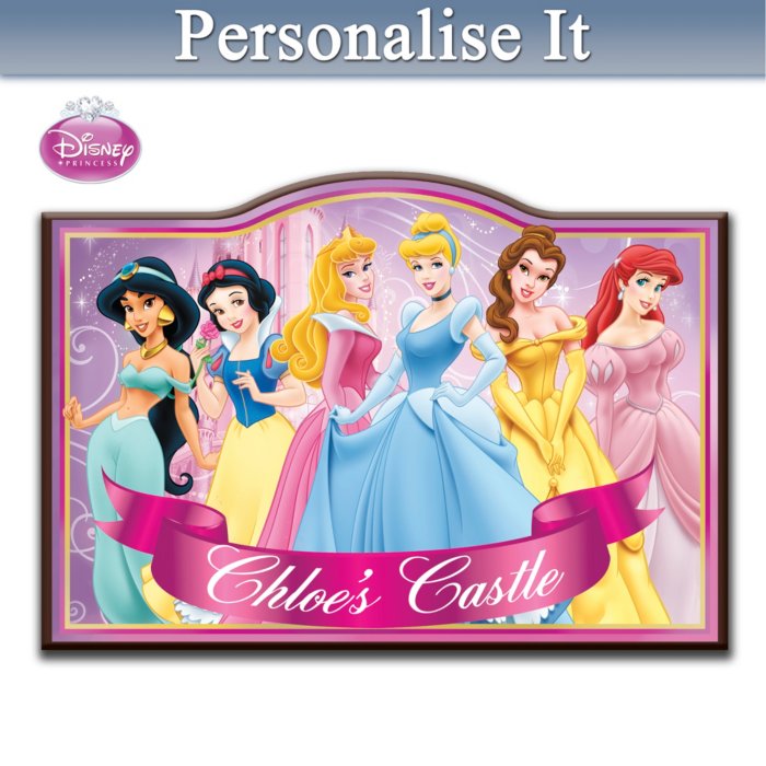 Disney Princess Personalised Welcome Sign