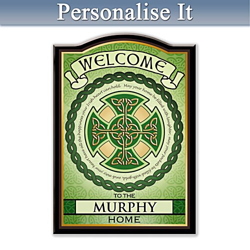 Blessings of Ireland Personalised Welcome Sign