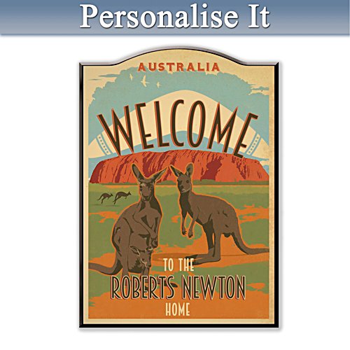 Australian Home Personalised Welcome Sign