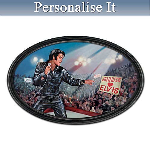 Bruce Emmett Elvis Art Collector Plate With Your Name