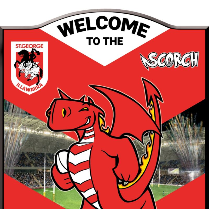 St Dragons Logo St George Illawarra Dragons NRL Club Merchandise