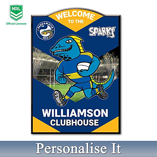 NRL Parramatta Eels Personalised Welcome Sign