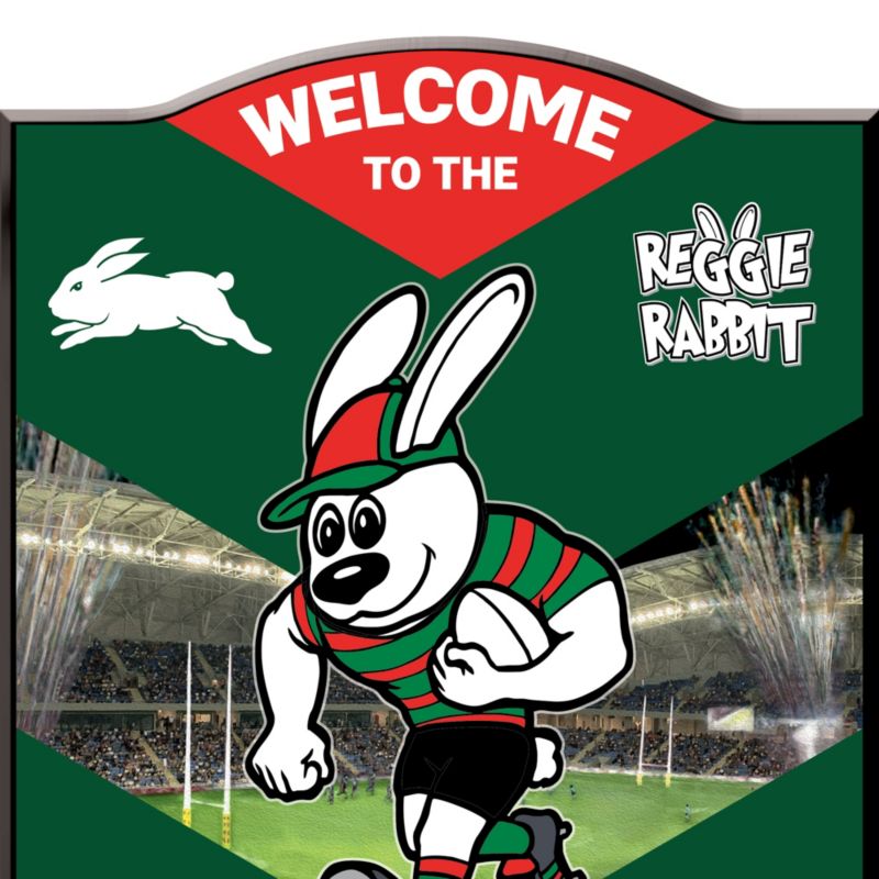 Souths Sydney Rabbitohs Logo NRL SOUTH SYDNEY RABBITOHS T SHIRT (M)