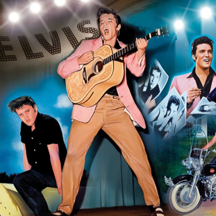 Elvis Presley King Of Rock and Roll - Lunanewworld - Digital Art,  Entertainment, Music, Rock & Roll - ArtPal