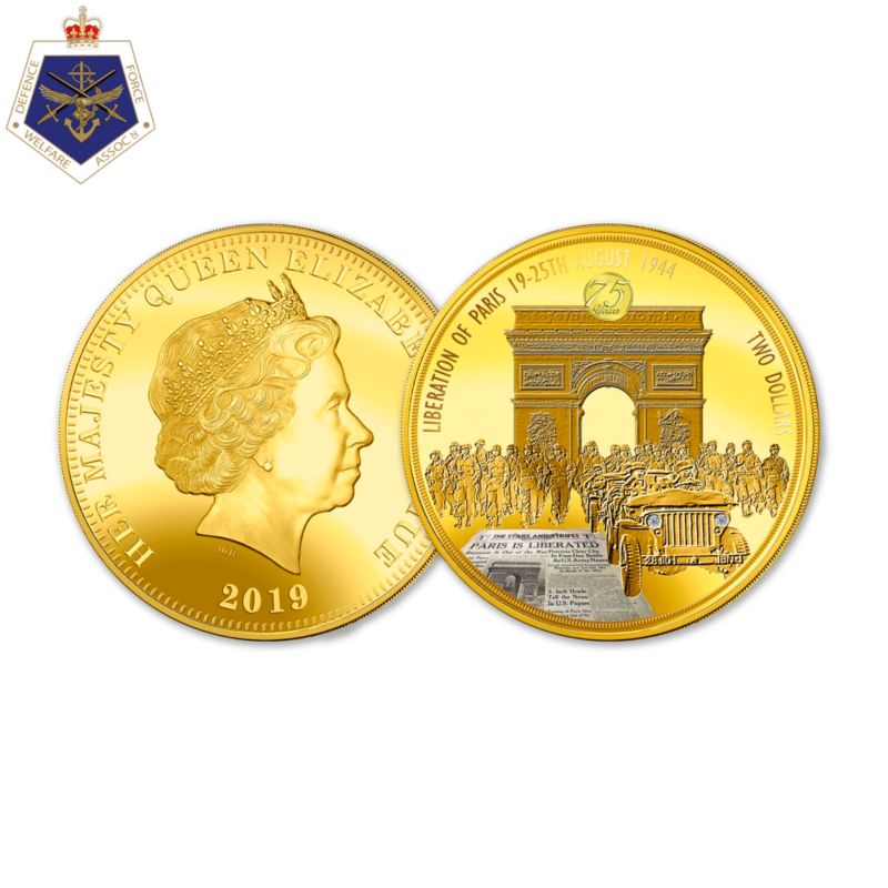 Liberation of Paris 75th Anniversary Golden Proof Coin