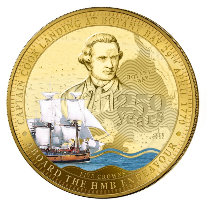 250th Anniversary of James Cook Landing at Botany Bay Five Crowns