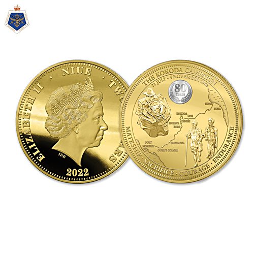 80th Anniversary Battle of Kokoda Golden Proof Coin