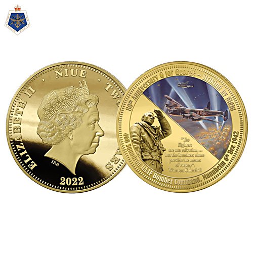 80th Anniversary G for George Striking By Night Golden Commemorative Coin