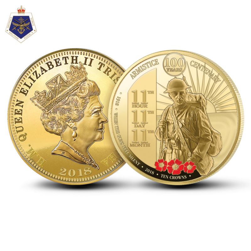Centenary of the Great War Armistice Ten Crown Coin