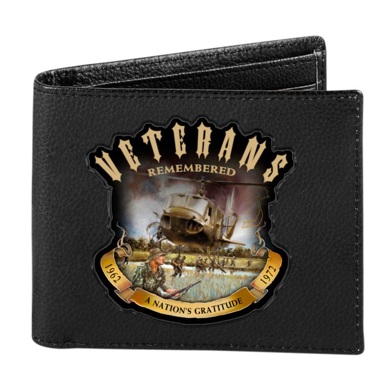 Veterans Remembered RFID Men’s Wallet