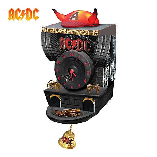 AC/DC Sculptured Cuckoo Clock