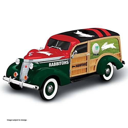 1:18 'Cruising to Victory' NRL South Sydney Rabbitohs Woody Wagon Sculpture