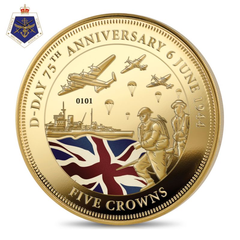 D-Day 75th Anniversary Commemorative Five Crowns Coin