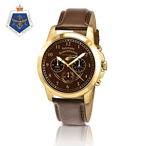 Veterans Remembered Men's Leather Watch