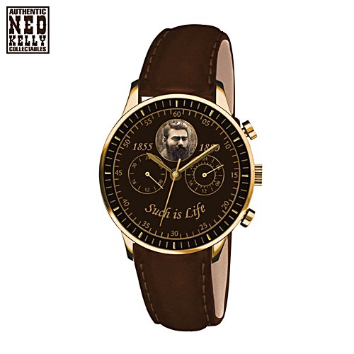‘Ned Kelly Such is Life’ Leather Strap Chronograph