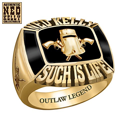 Ned Kelly ‘Such Is Life’ Gold Ring