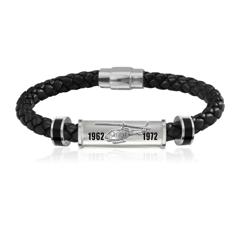 Veterans Remembered Leather Men's Wristband 