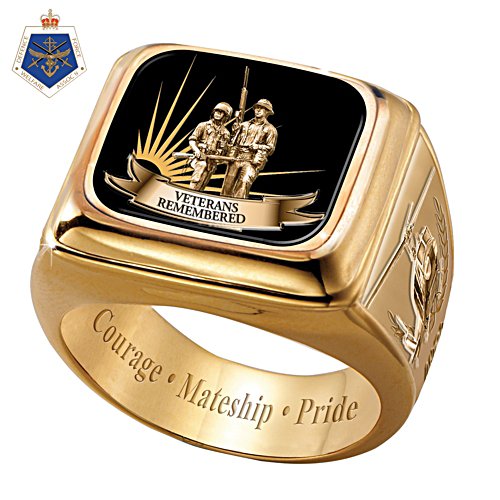 A Nation's Gratitude Veterans Gold Men's Ring
