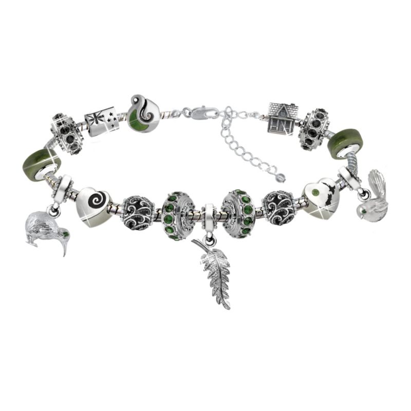 Splendours Of New Zealand Charm Bracelet