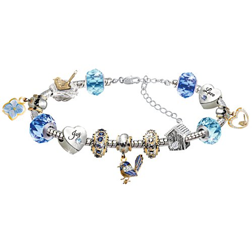 Fairy Wren Charm Bracelet
