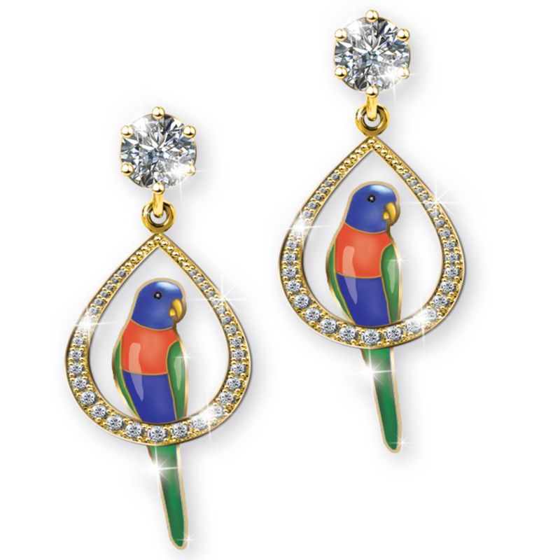 Rainbow Lorikeet Earrings