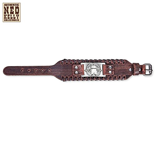 Ned Kelly “Such is Life” Leather Cuff