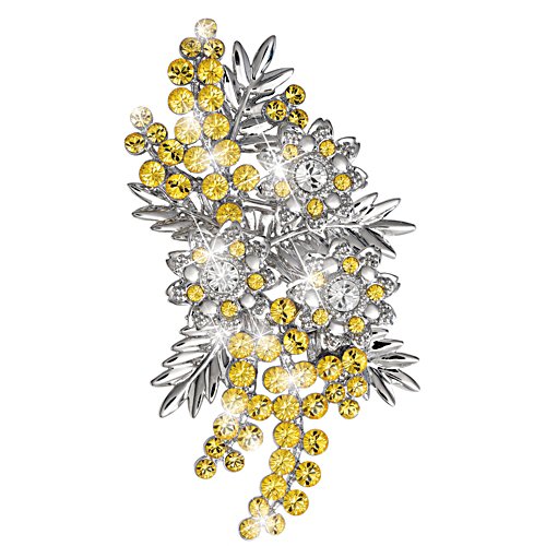 Gift from the Nation Wattle Brooch