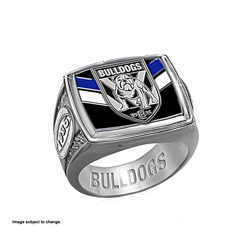 NRL Bulldogs Ring with Team Colours