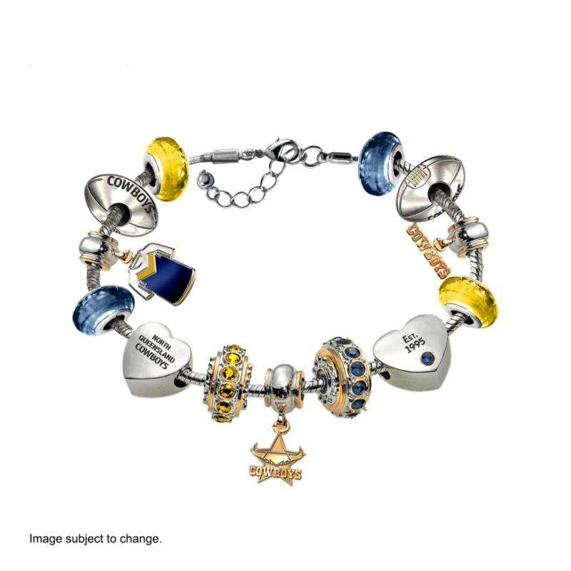 NRL North Queensland Cowboys Women's Charm Bracelet