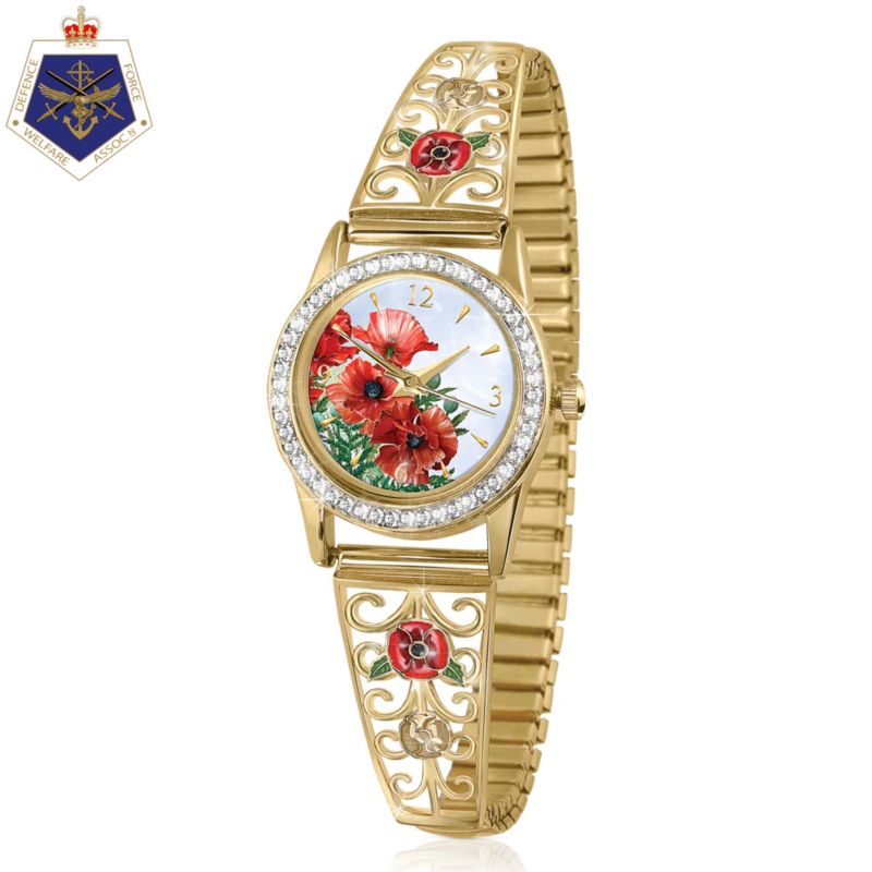‘Lest We Forget’ Gold-Plated Ladies’ Watch