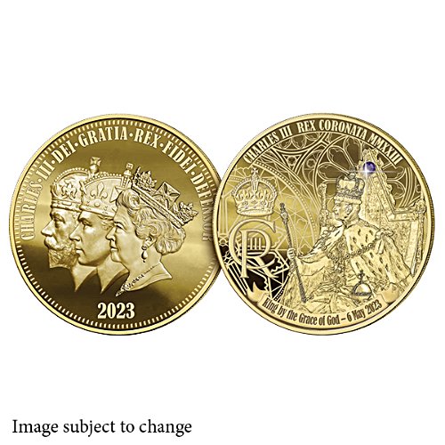 HM King Charles A Destiny Fulfilled Golden Proof 65mm  