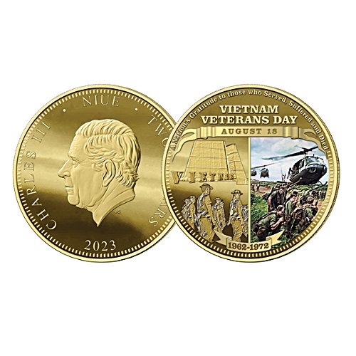 Vietnam Veterans Day commemorative golden proof coin