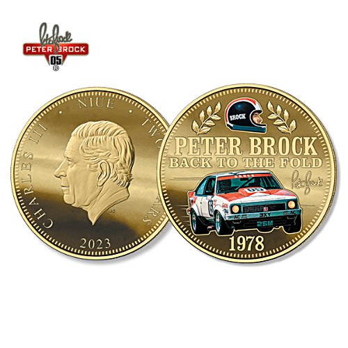 Peter Brock '1978 Back in the Fold' Golden Coin