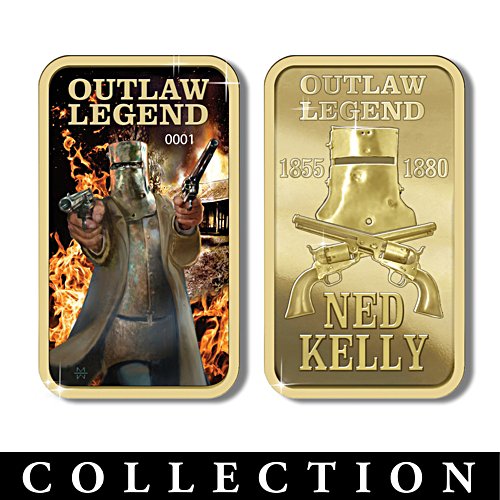 Ned Kelly Outlaw Legend Golden Ingot Collection